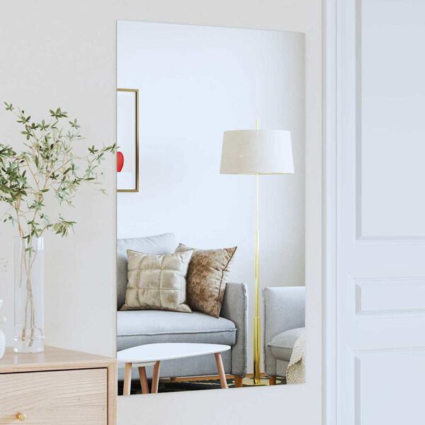 vidaXL Specchio da parete Rettangolare 100 x 60 cm vetro temperato