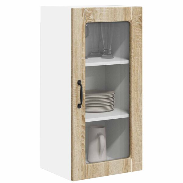 vidaXL Mobile da cucina 2 pcs Rovere Sonoma 40 x 31 x 80 cm