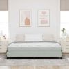 vidaXL Letto a molle con materasso Grigio chiaro 180 x 210 cm Tessuto