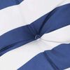 vidaXL Cuscini Sedia Schienale Basso 2 pz a Righe Blu e Bianche Oxford