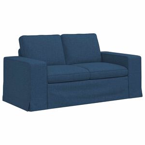 vidaXL Divano Blu 162 x 80 x 82 cm Tessuto