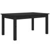 vidaXL Tavolino da Salotto Nero 80x50x40 cm Legno Massello di Pino