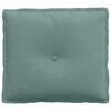 vidaXL Cuscino per Schiena Verde Mare 50 x 45 cm Tessuto in Cords