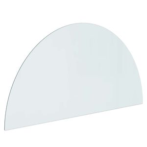 vidaXL Piastra in vetro per camino Trasparente 1200 x 600 mm Vetro