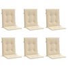 vidaXL Cuscini per Sedia 6 pz Beige 100x50x3 cm in Tessuto Oxford