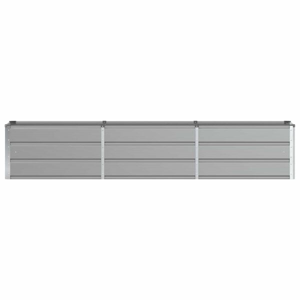 vidaXL Fioriera Grigio chiaro 240 x 40 x 45 cm Acciaio