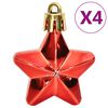 vidaXL Set Palline di Natale 112 pz Rosso / Verde / Oro in Polistirene
