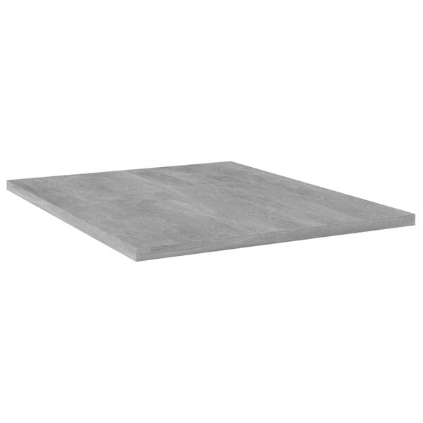 vidaXL Ripiani per Libreria 4pz Grigio Cemento 40x50x1,5cm Multistrato