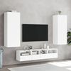 vidaXL Mobile TV a Parete Bianco 40,5x30x102 cm in Legno Multistrato