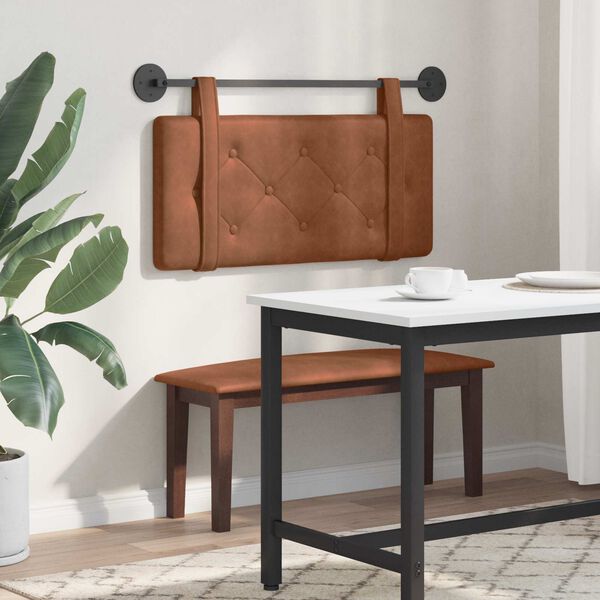 vidaXL Testata appesa Montaggio a parete Marrone 80 cm PU Antico