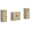 vidaXL Set di armadietti da bagno in 3 pezzi UTRECHT Rovere Sonoma