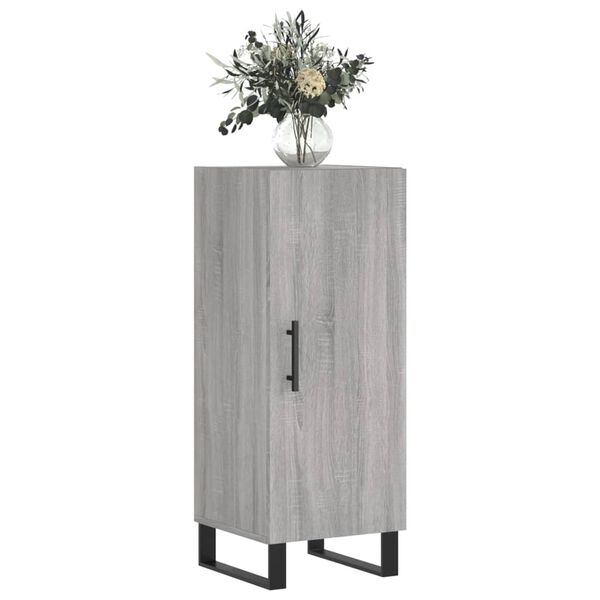 vidaXL Credenza Grigio Sonoma 34,5x34x90 cm in Legno Multistrato