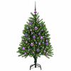 vidaXL Albero di Natale con 150 LED con supporto Verde 120 cm PE