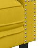 vidaXL Divano Chesterfield con Rinforzi 3 Posti Giallo in Velluto