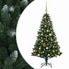 vidaXL Albero di Natale Artificiale con Palline 120 cm 150 LED