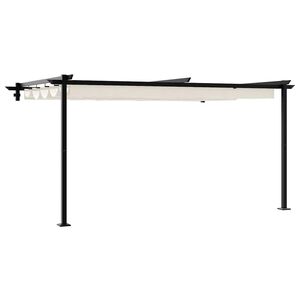 vidaXL Gazebo 400 x 300 x 200 cm Crema Poliestere