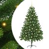 vidaXL Albero di Natale con luci LED Verde 180 cm PE