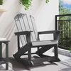 vidaXL Poltrona a dondolo Adirondack Grigio chiaro 92 x 73,5 x 92 cm