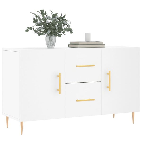 vidaXL Credenza Bianca 100x36x60 cm in Legno Multistrato