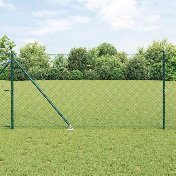 vidaXL Palo della recinzione Verde 10 x 1,2 m (rete 40 x 40 mm)