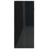 vidaXL Credenza Nero Lucido 60x30x75 cm in Legno Multistrato