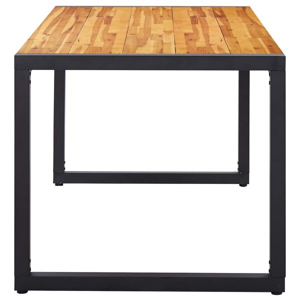 vidaXL Set Mobili da Pranzo per Giardino 5 pz Nero