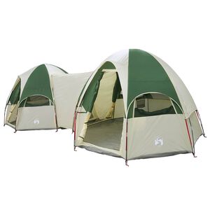 vidaXL Tenda familiare con telo da pioggia resistente all'acqua Verde