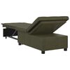 vidaXL Divano letto Verde militare 194 x 67 x 82 cm Tessuto Huahua