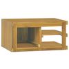 vidaXL Mobile da Bagno a Parete 60x45x30 cm in Legno Massello di Teak