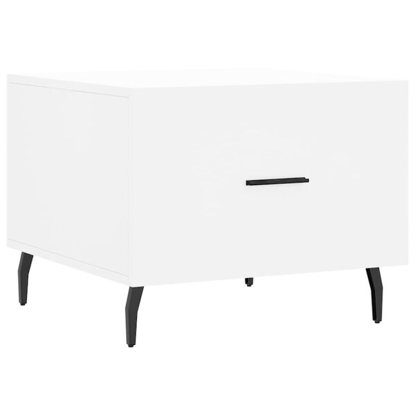 vidaXL Tavolino da Salotto Bianco 50x50x40 cm in Legno Multistrato