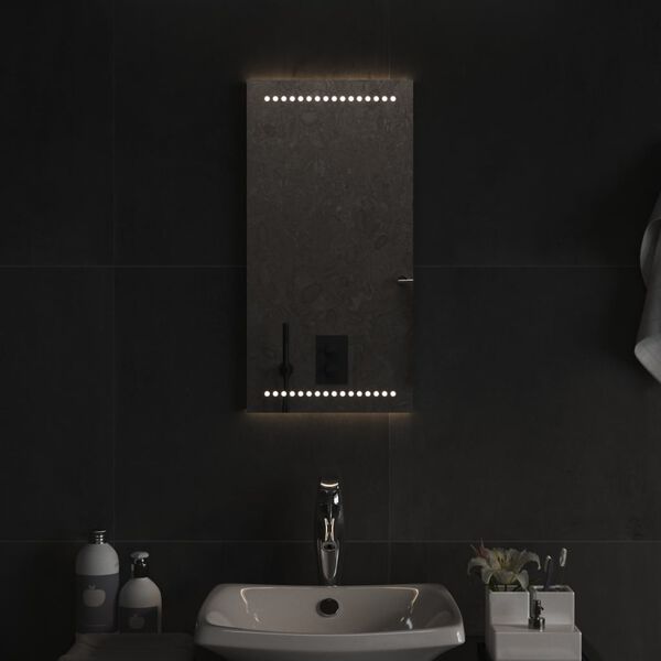 vidaXL Specchio da Bagno con Luci LED 30x60 cm