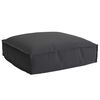 vidaXL Cuscino Nero 50 x 50 x 12 cm Tessuto Oxford