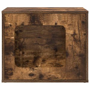 vidaXL Casa per Gatti Rovere fum&eacute; 51 x 30 x 42 cm Legno multistrato