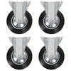 vidaXL Rotelle Fisse 4 pz 160 mm