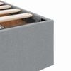 vidaXL Letto con Contenitore Grigio chiaro 140 x 190 cm Tessuto