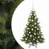 vidaXL Albero di Natale artificiale con palline 150 cm 150 LED