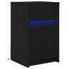 vidaXL Armadio da Letto LED Rovere nero 38 x 34 x 61 cm