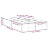 vidaXL Struttura del letto Rovere fumo 120 x 200 cm Legno multistrato