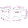 vidaXL Fioriera da Giardino Bianca 82,5x82,5x39cm Legno Massello Pino