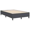 vidaXL Struttura letto piattaforma Grigio scuro 120 x 200 cm Tessuto