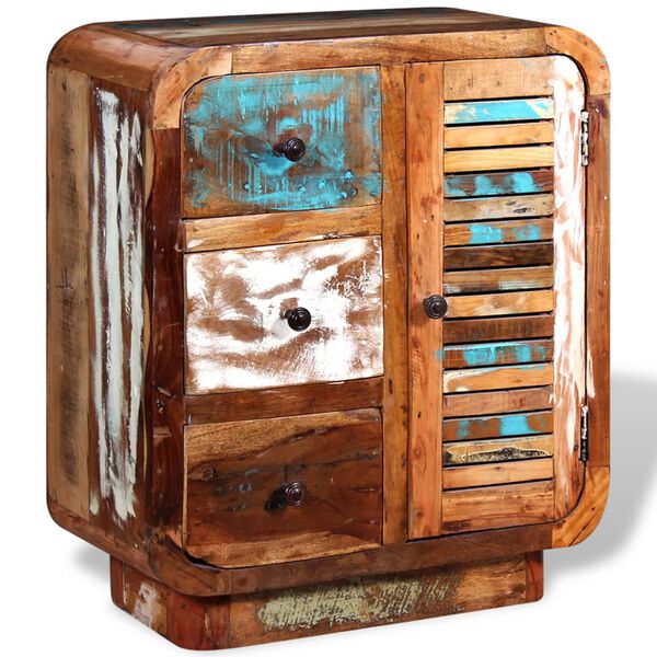 vidaXL Credenza in Legno Massello di Recupero