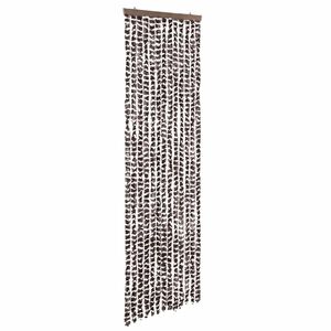 vidaXL Zanzariera Marrone e Bianco 56x185 cm Ciniglia