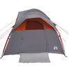 vidaXL Tenda da Campeggio 5 Persone Grigio e Arancione Impermeabile