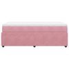 vidaXL Giroletto a Molle con Materasso Rosa 80x200 cm in Velluto