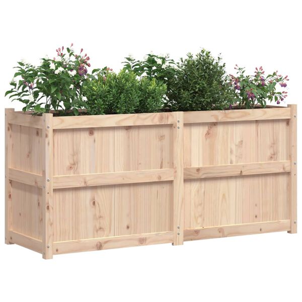 vidaXL Fioriera da Giardino 150x50x70 cm in Legno Massello di Pino