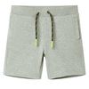 Pantaloncini per Bambini con Coulisse Cachi Chiaro M&eacute;lange 116
