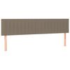 vidaXL Testiera Tortora 160x5x78/88 cm in Tessuto