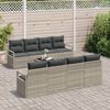 vidaXL Set Divano da Giardino 9 pcs Grigio chiaro e grigio scuro
