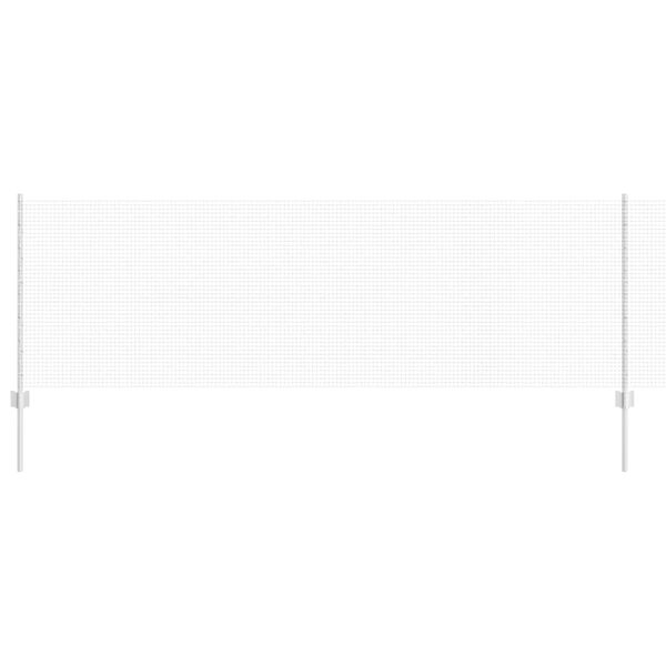 vidaXL Recinzione e Posto Argento 0,8 x 25 m Acciaio