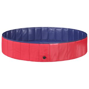 vidaXL Piscina per bambini &Oslash; 160 x 30 cm Rotondo per Rosso e Blu
